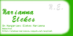 marianna elekes business card